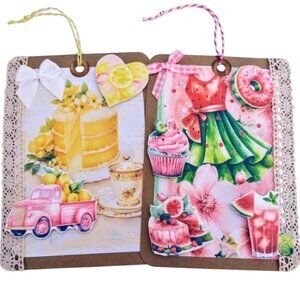 My New 2 Sided Giant Tags! Set Of 2! Refreshing Summer Fruits